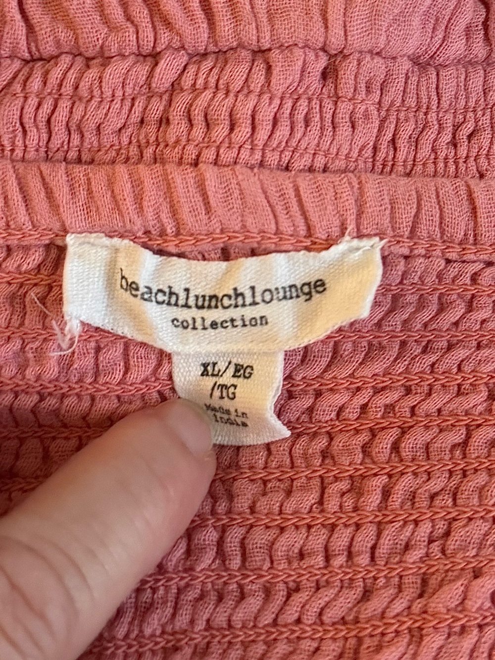 Beach Lunch lounge Coral 100% Cotton  Gauze balloon sleeve Pink flowy Dress - Picture 5 of 5